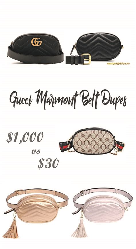 gucci belt bag dupe|alternative to gucci belt.